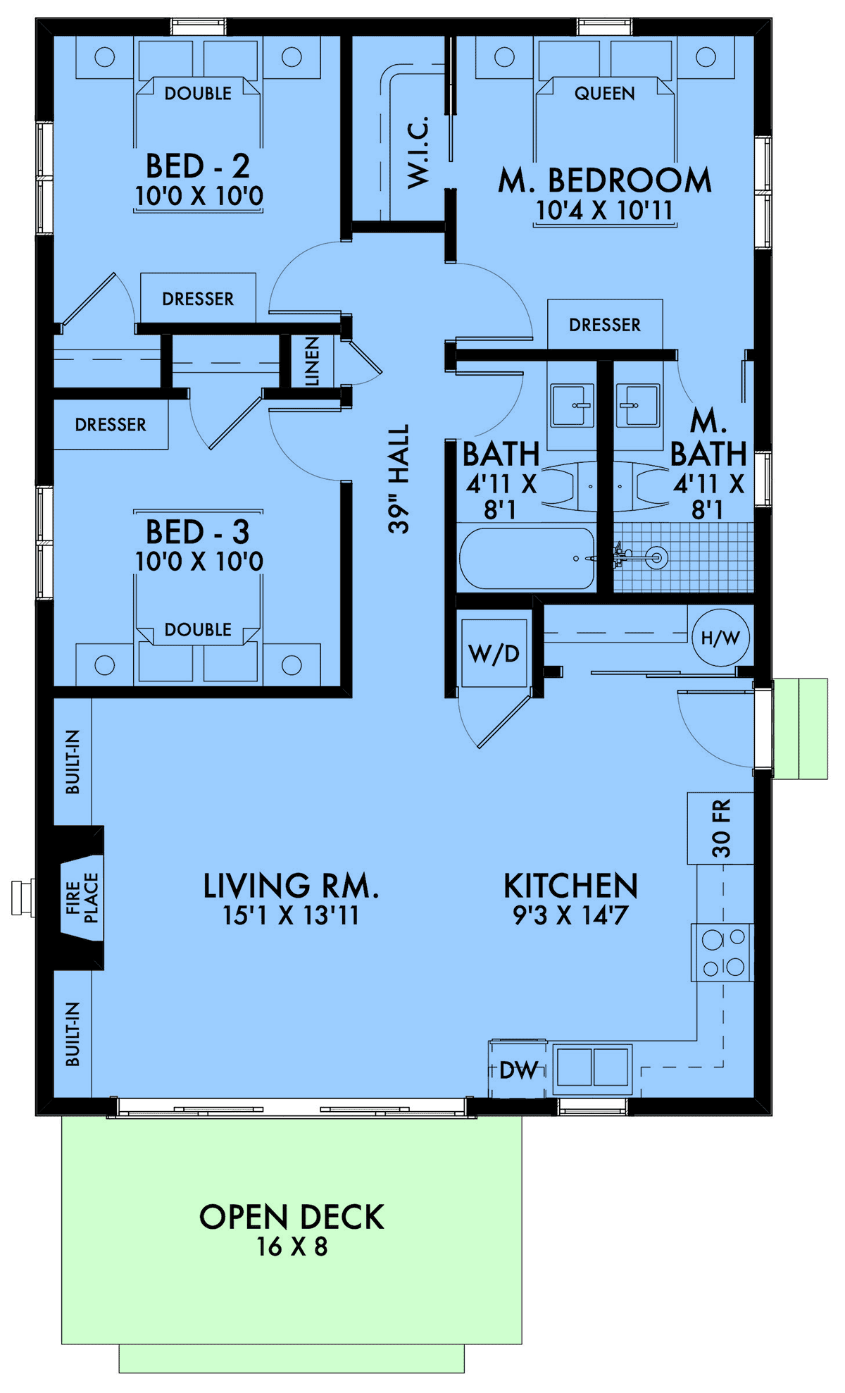 House Plan 80500 Level One