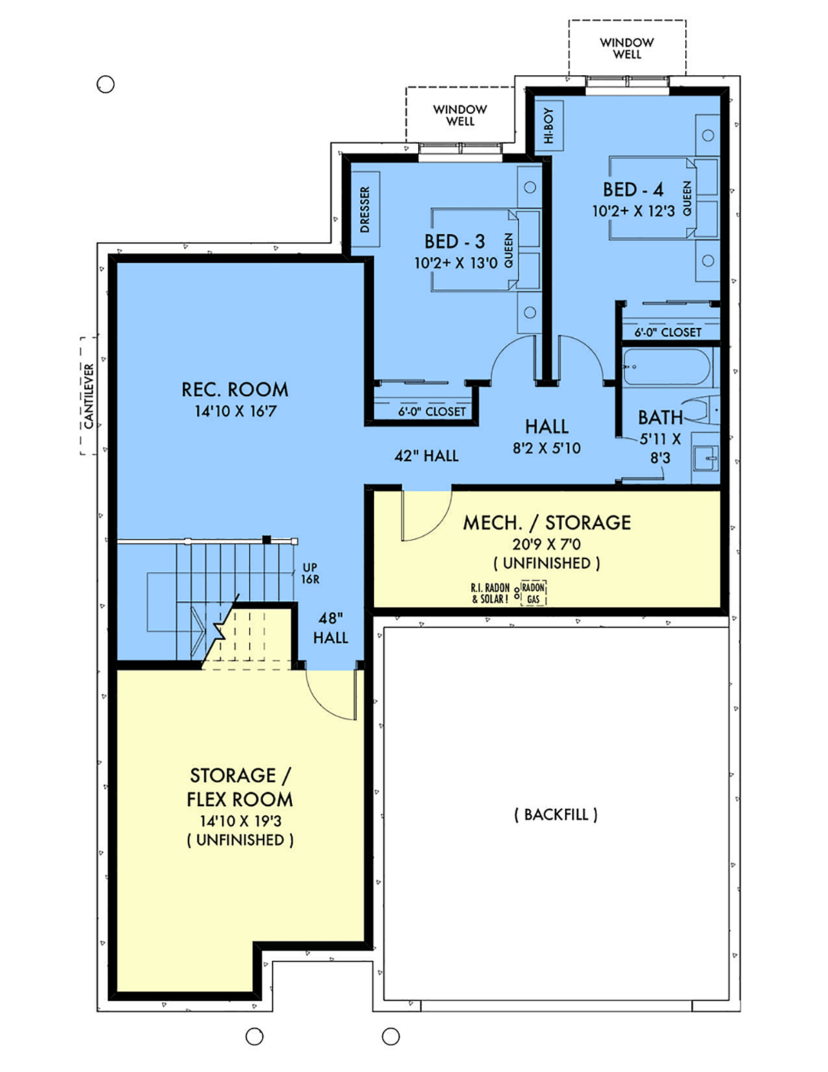 House Plan 80506 Lower Level