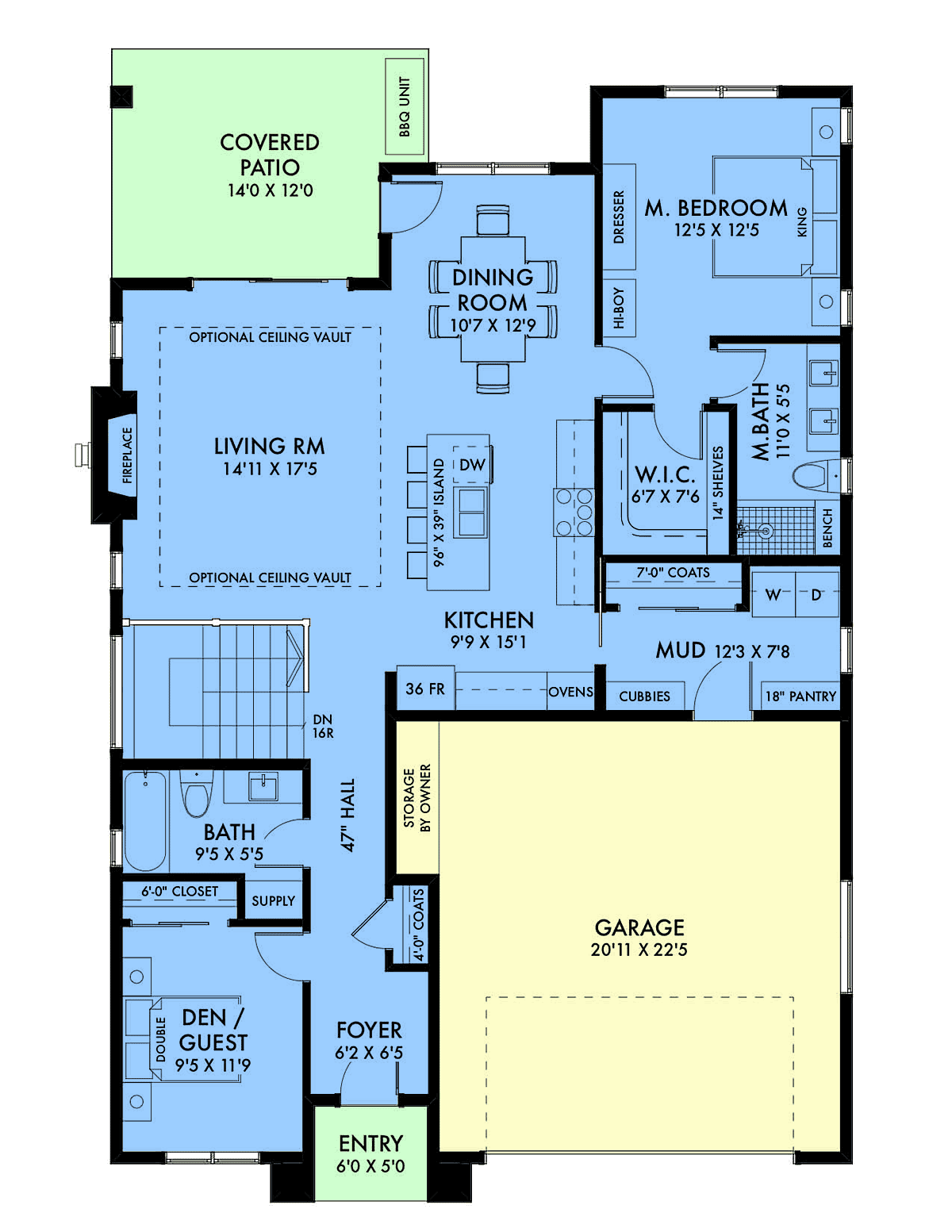 House Plan 80506 Level One