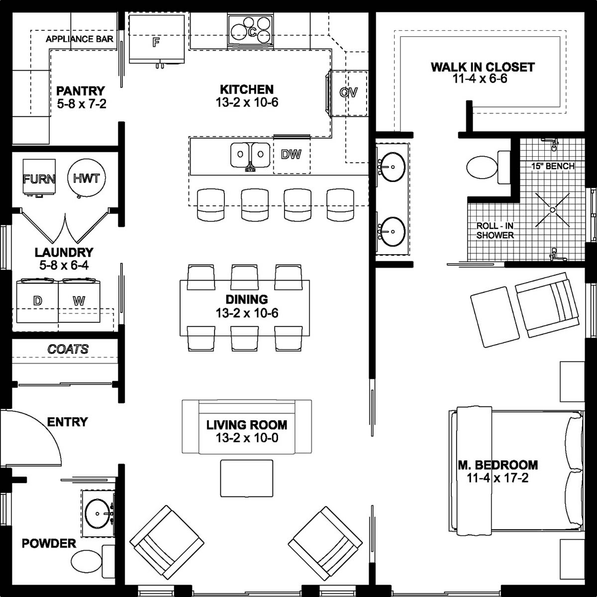 House Plan 80508 Level One