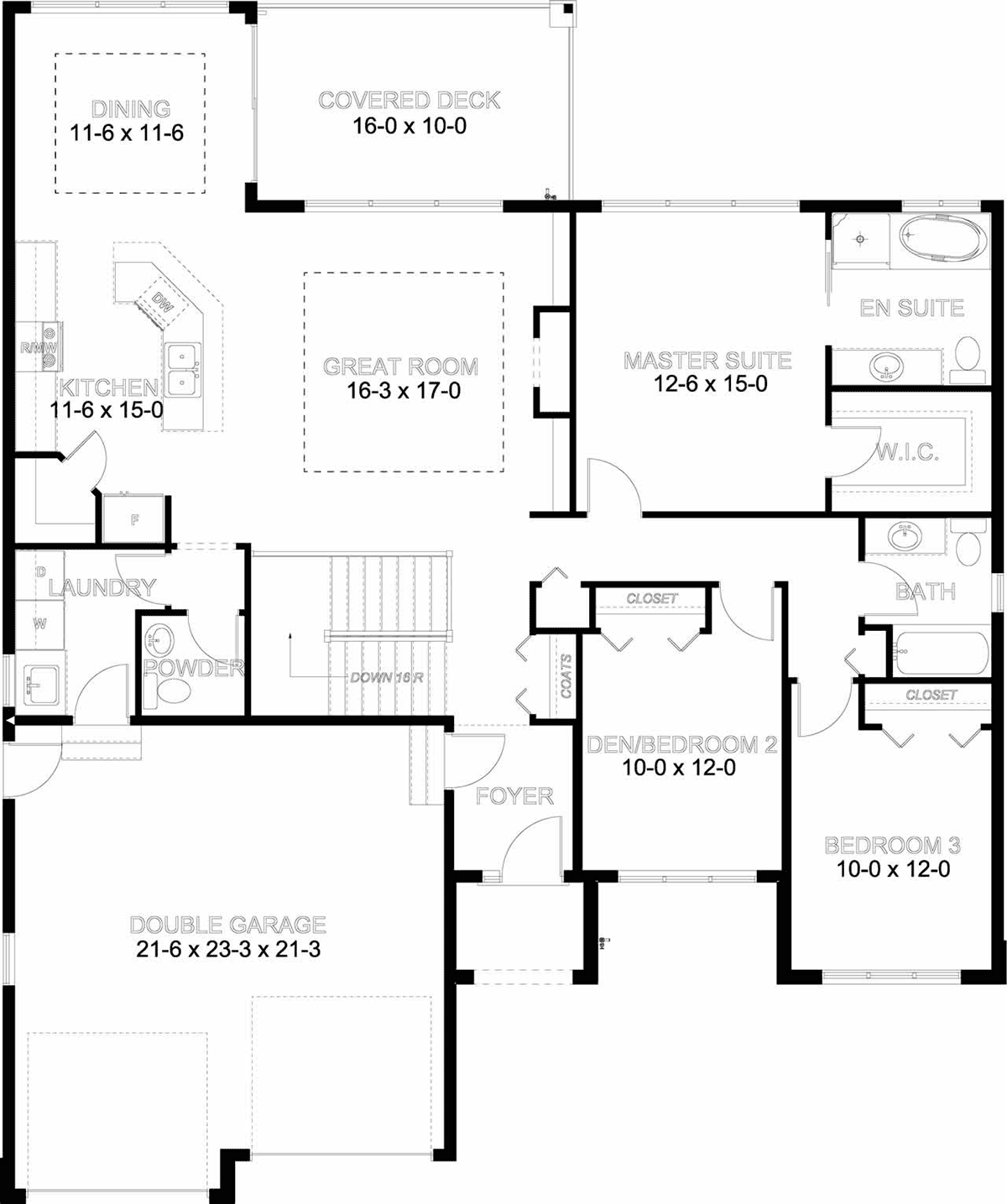 House Plan 80512 Level One