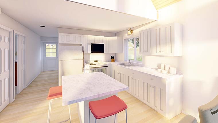 A-Frame, Coastal, Country Plan with 1252 Sq. Ft., 2 Bedrooms, 2 Bathrooms Picture 6