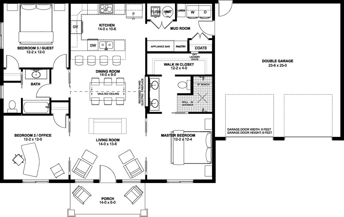 House Plan 80534 Level One