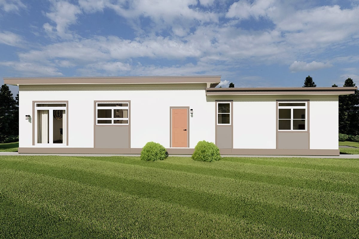 House Plan 80535 Rear Elevation
