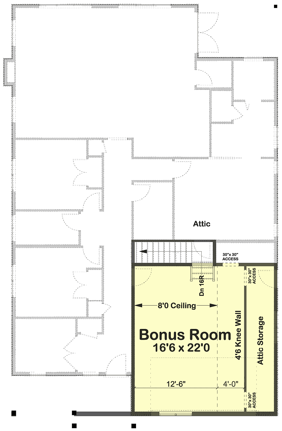 House Plan 80547 Level Two