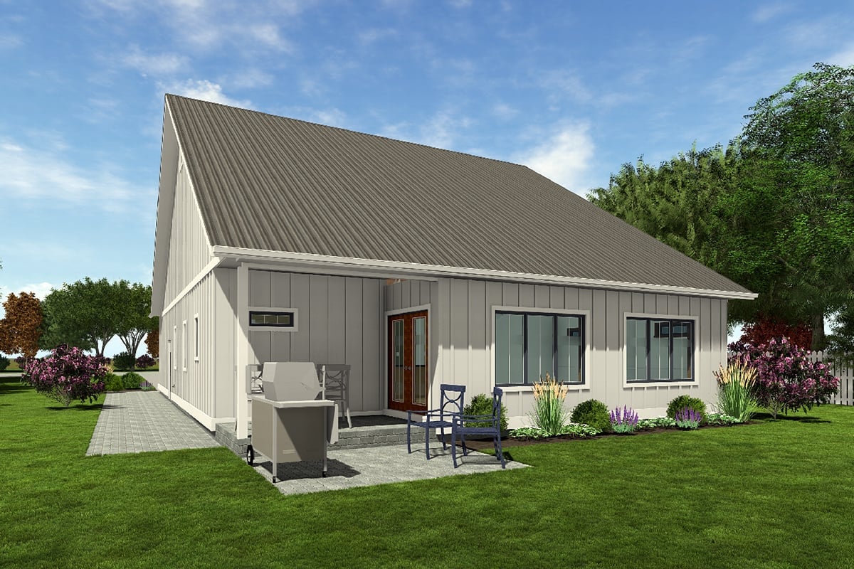 House Plan 80547 Rear Elevation