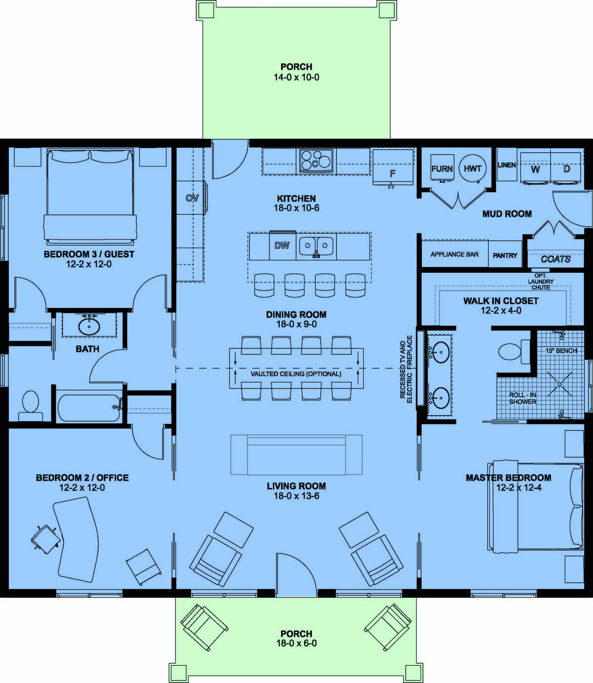 House Plan 80550 Level One