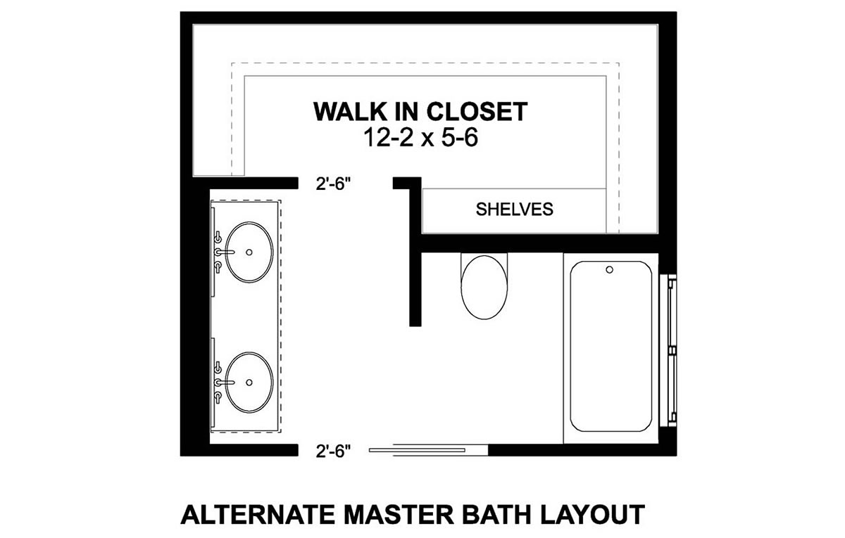 House Plan 80550 Alternate Level One