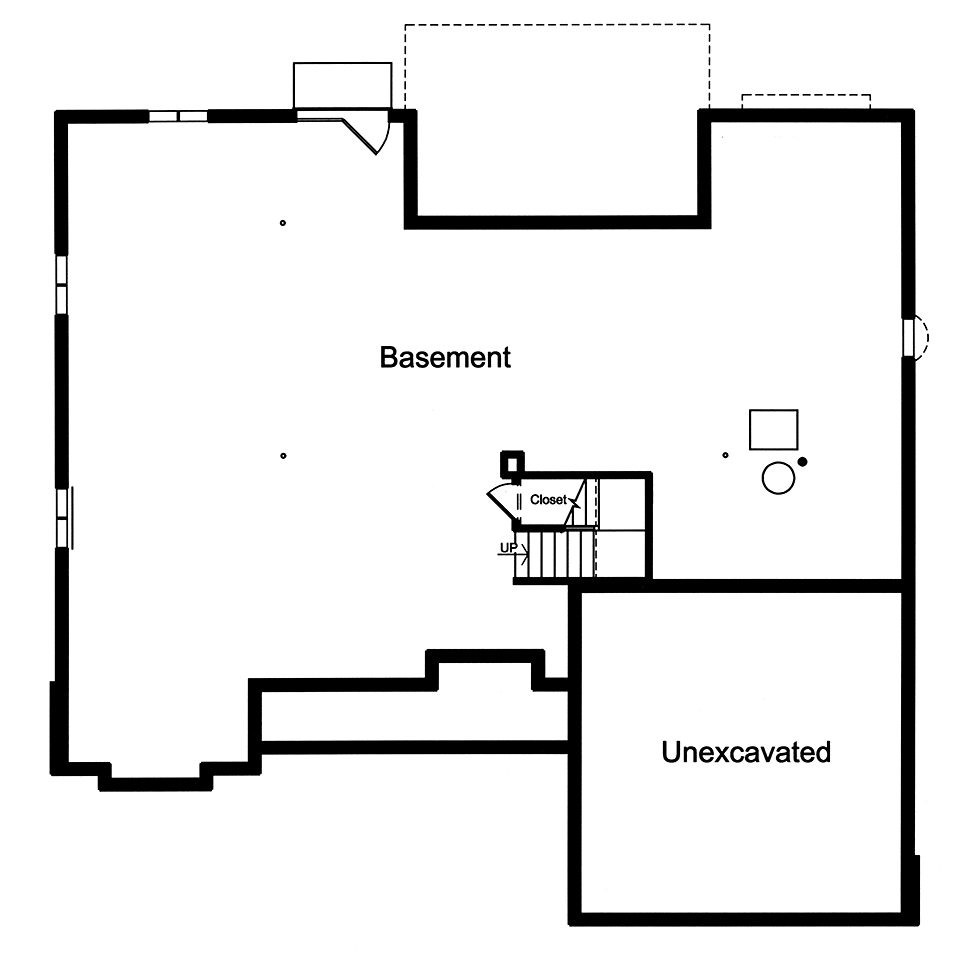 House Plan 80605 Lower Level