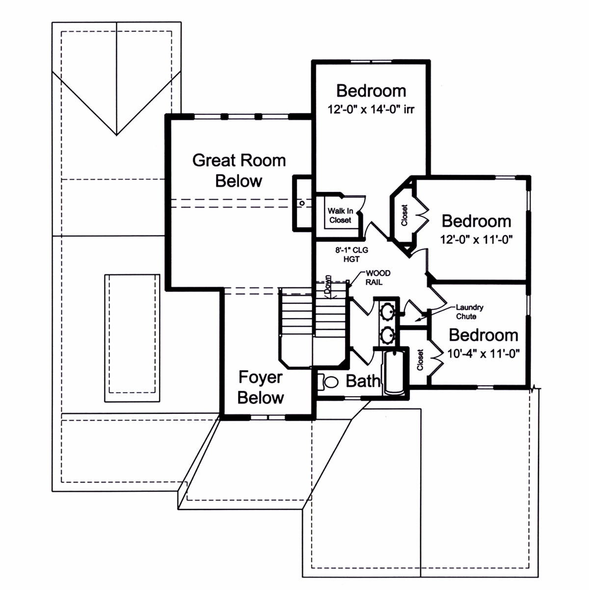 House Plan 80608 Level Two