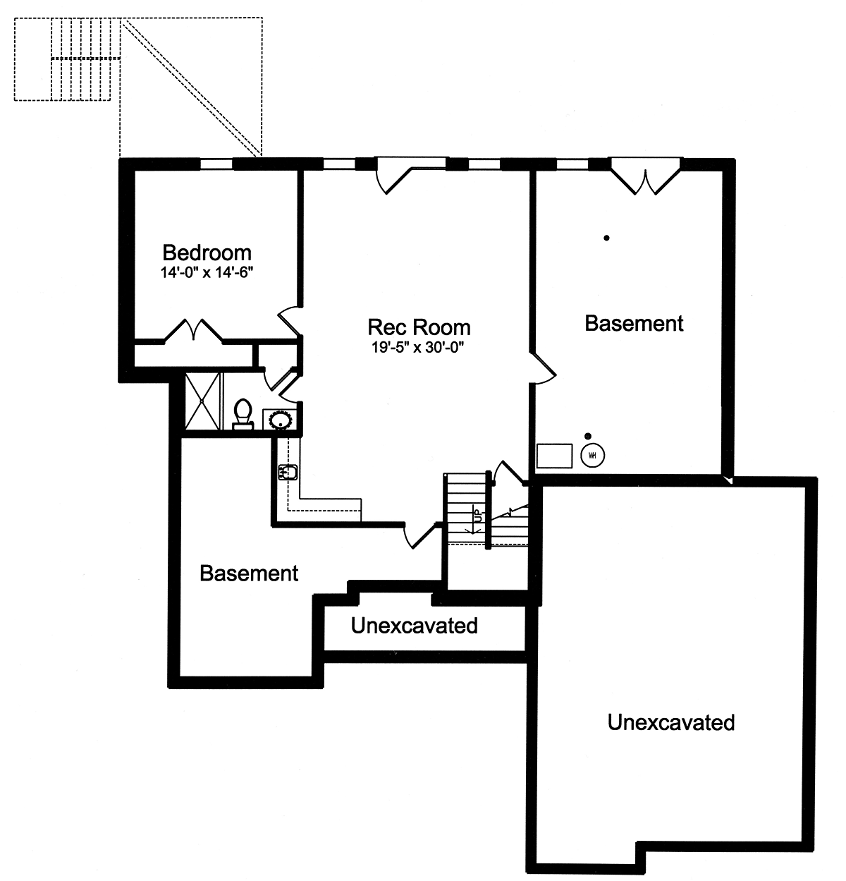 House Plan 80618 Lower Level