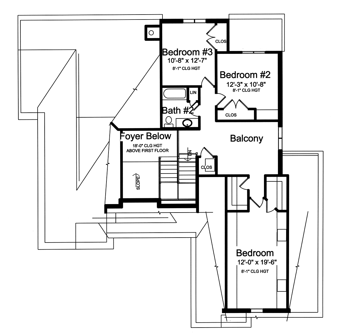 House Plan 80618 Level Two