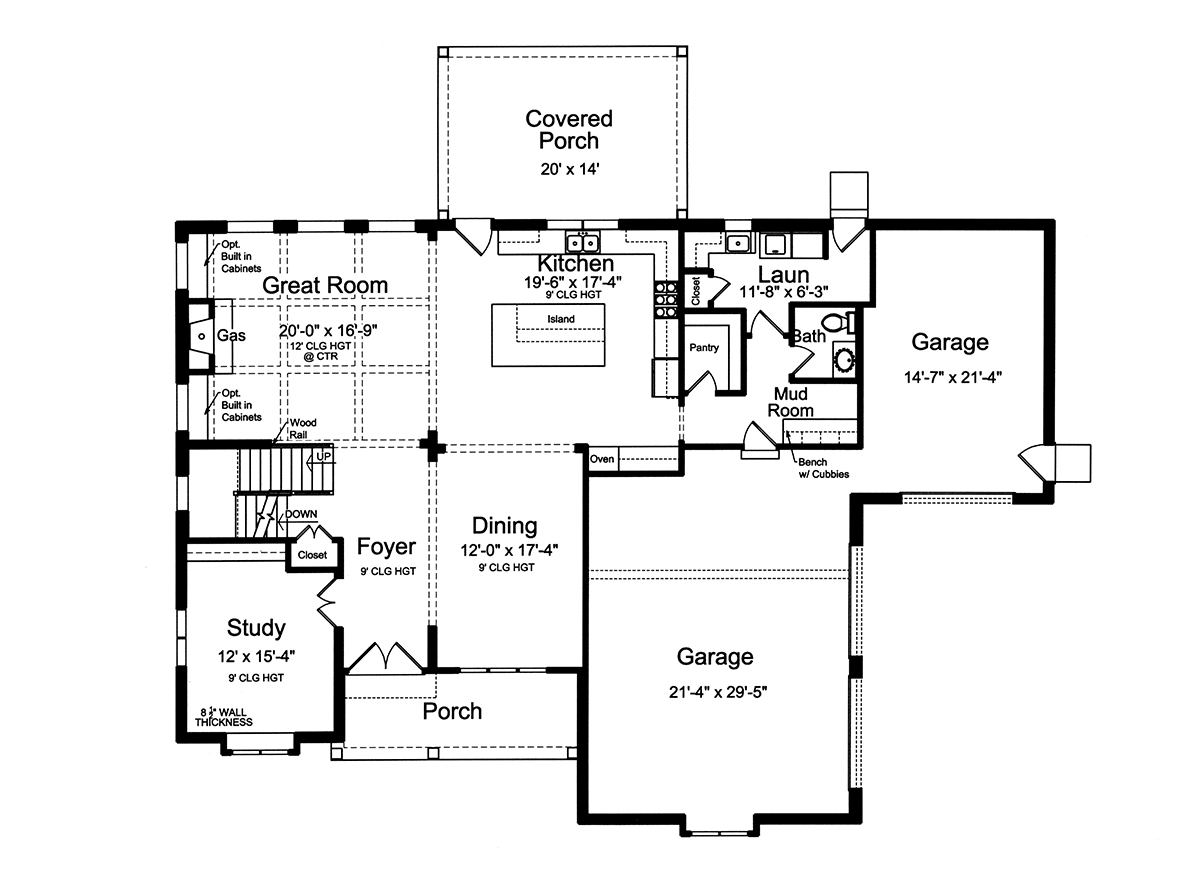 House Plan 80622 Level One