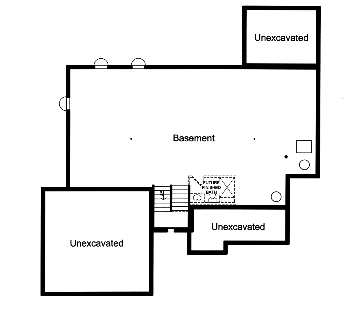 House Plan 80623 Lower Level