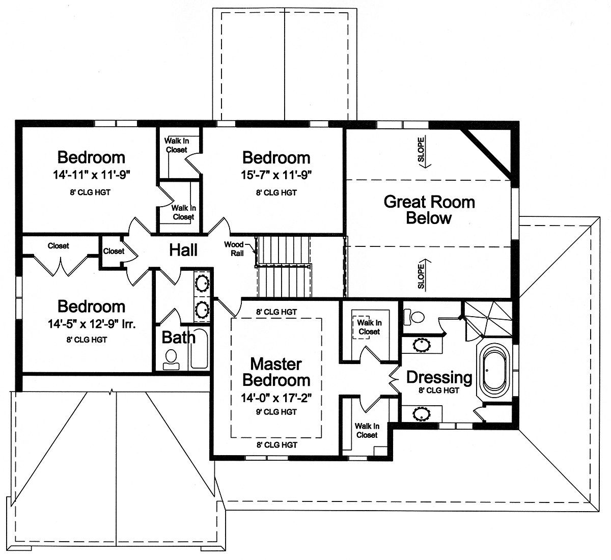 House Plan 80627 Level Two