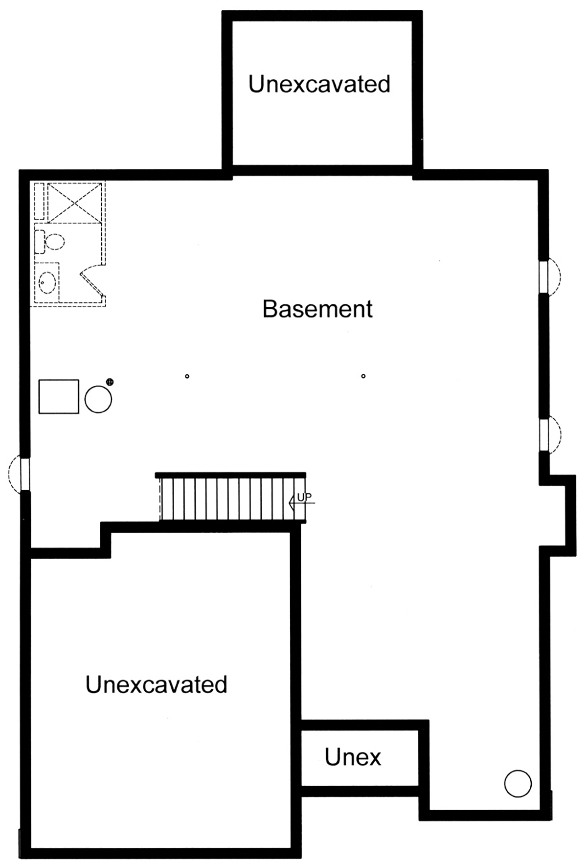 House Plan 80632 Lower Level