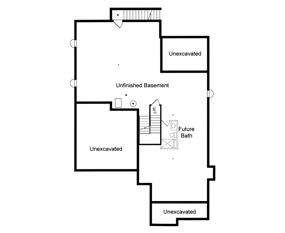 House Plan 80633 Lower Level