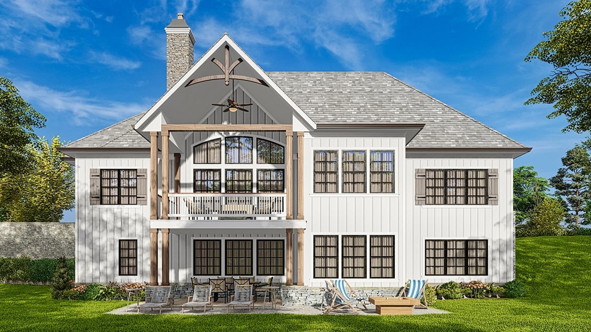 House Plan 80717 Rear Elevation
