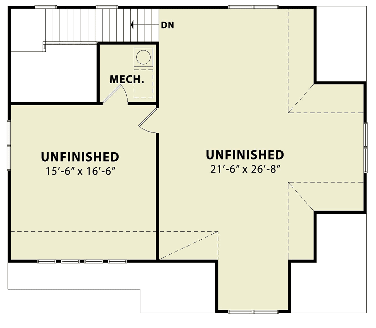 Garage Plan 80737 - 3 Car Garage Level Two
