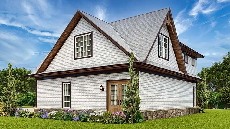 Craftsman, European, French Country Plan with 167 Sq. Ft., 1 Bathrooms, 3 Car Garage Picture 6