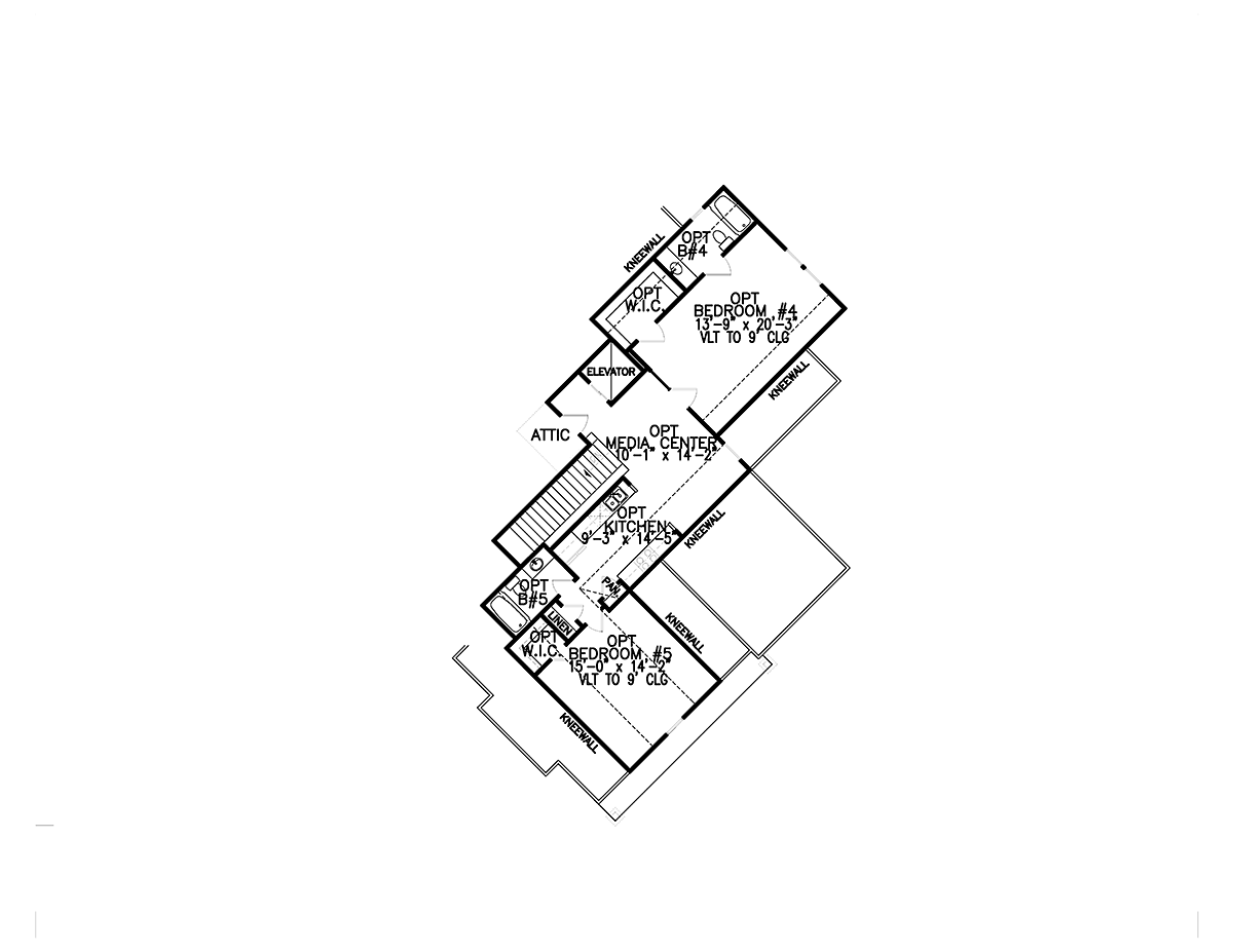 House Plan 80758 Level Two