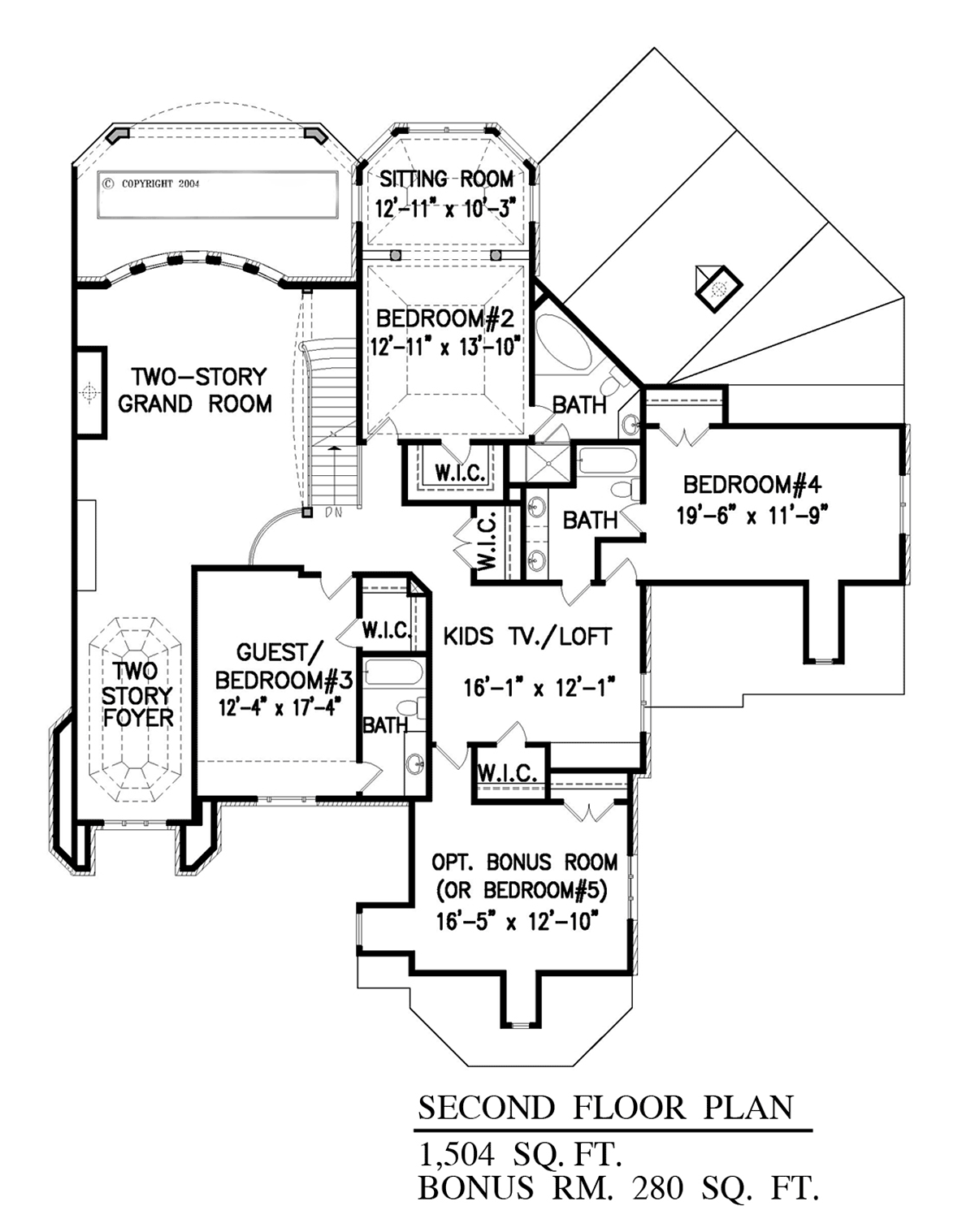 House Plan 80767 Level Two