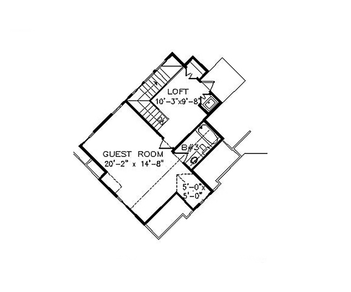 House Plan 80770 Level Two