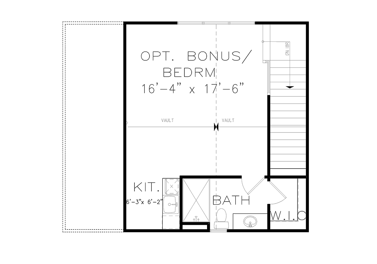 House Plan 80771 Level Two