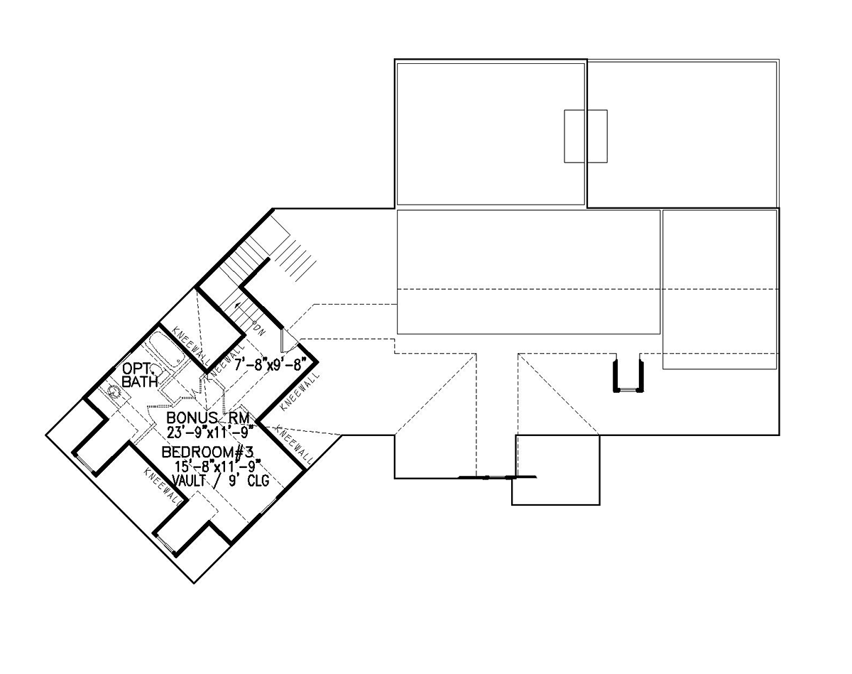 House Plan 80777 Level Two