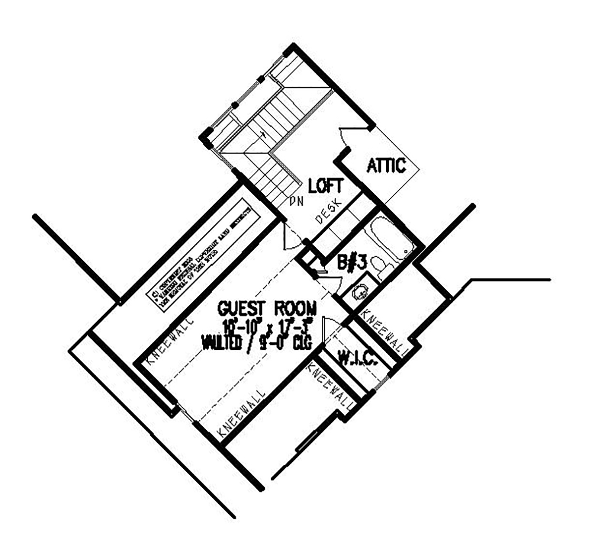 House Plan 80785 Level Two