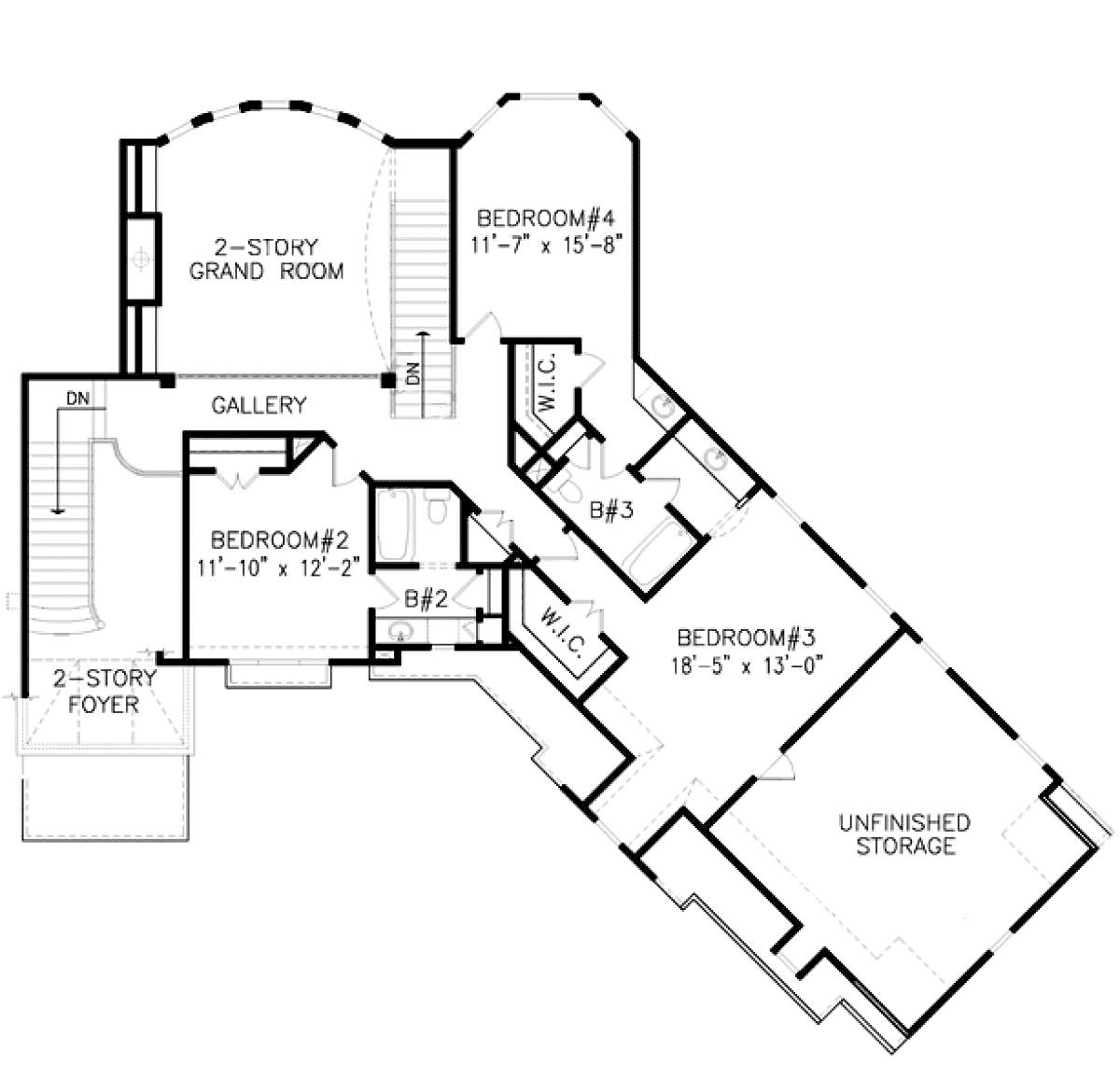 House Plan 80788 Level Two