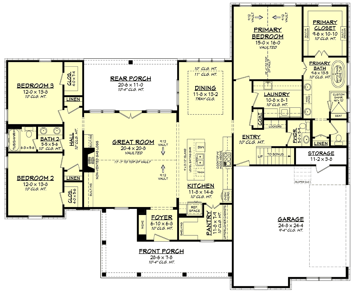 House Plan 80816 Level One