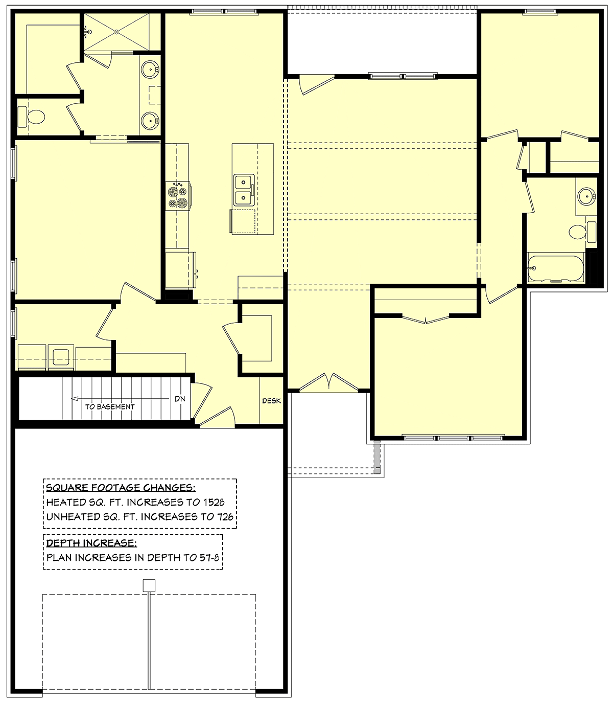 House Plan 80825 Alternate Level One