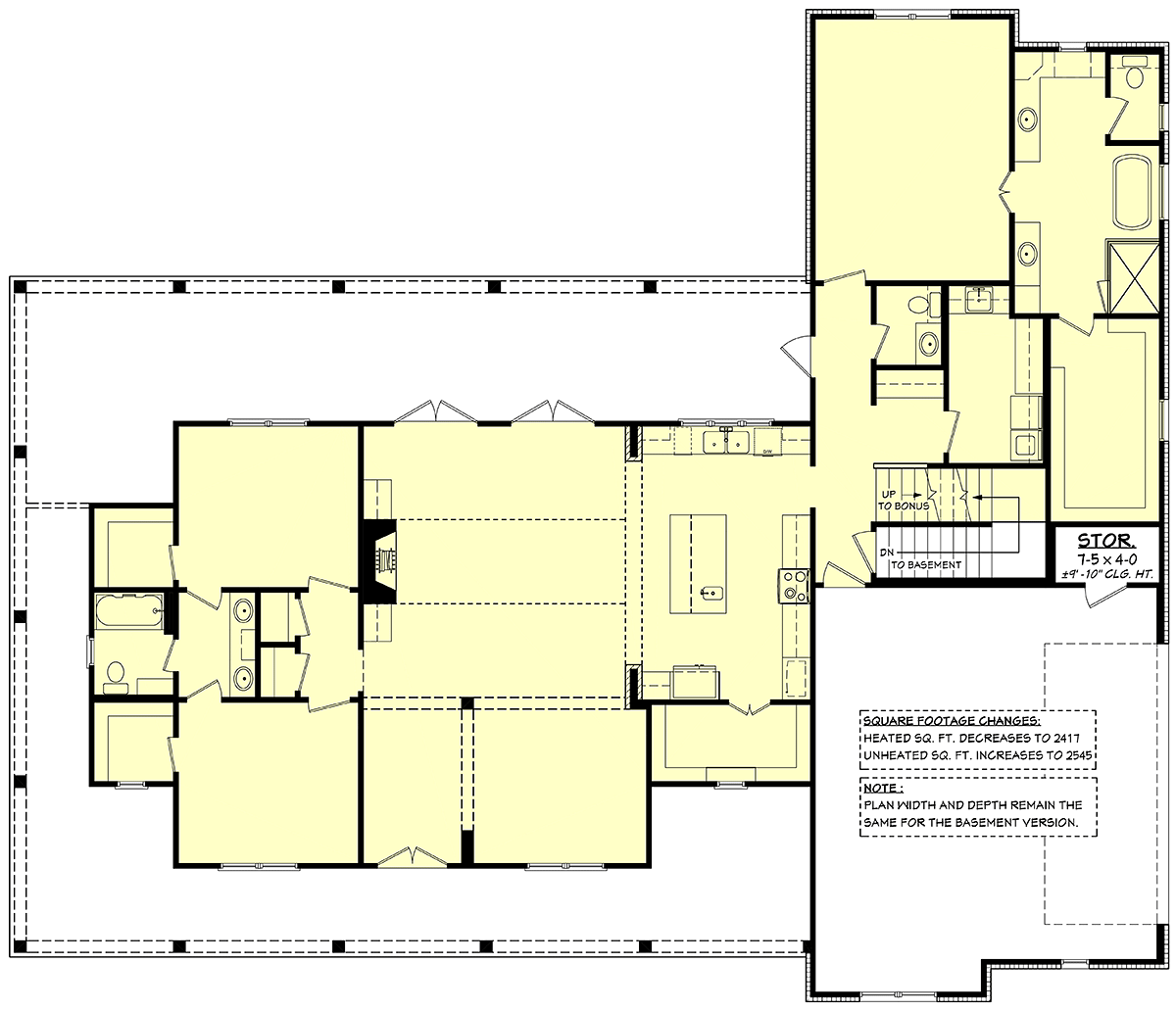 House Plan 80833 Alternate Level One