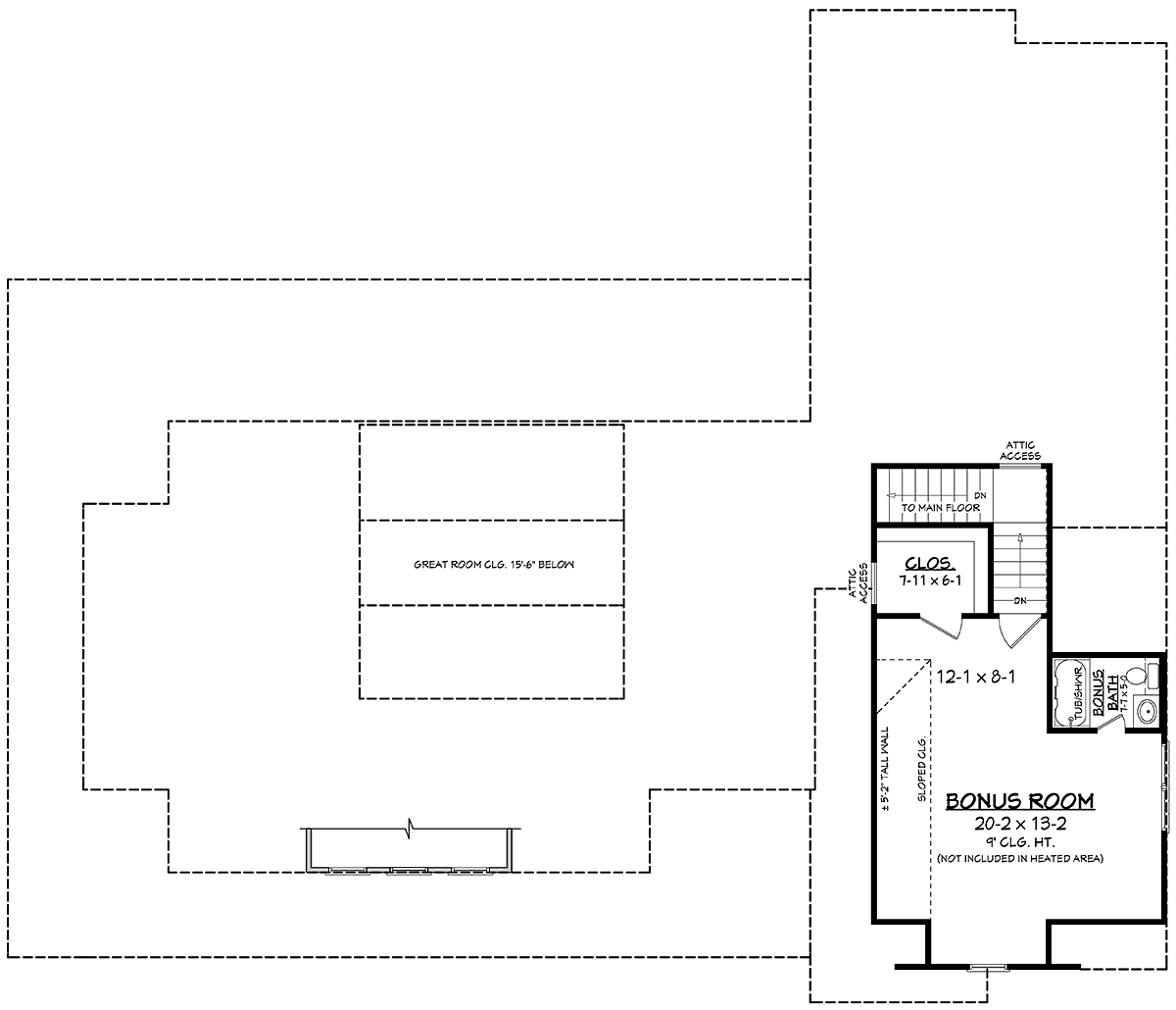House Plan 80833 Level Two