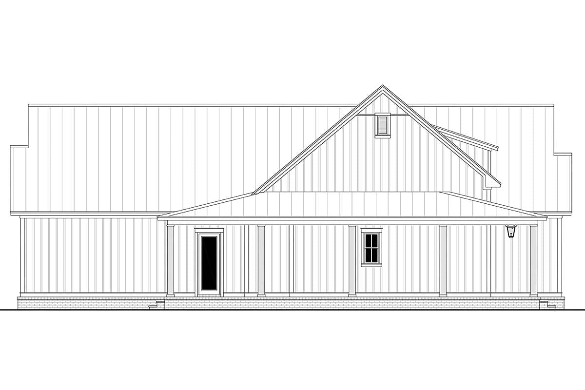 Country, Craftsman, Farmhouse, New American Style Plan with 2428 Sq. Ft., 3 Bedrooms, 3 Bathrooms, 2 Car Garage Picture 3