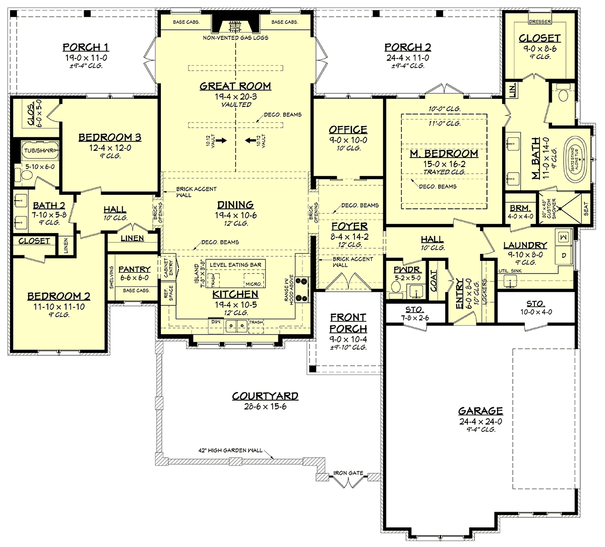 House Plan 80835 Level One