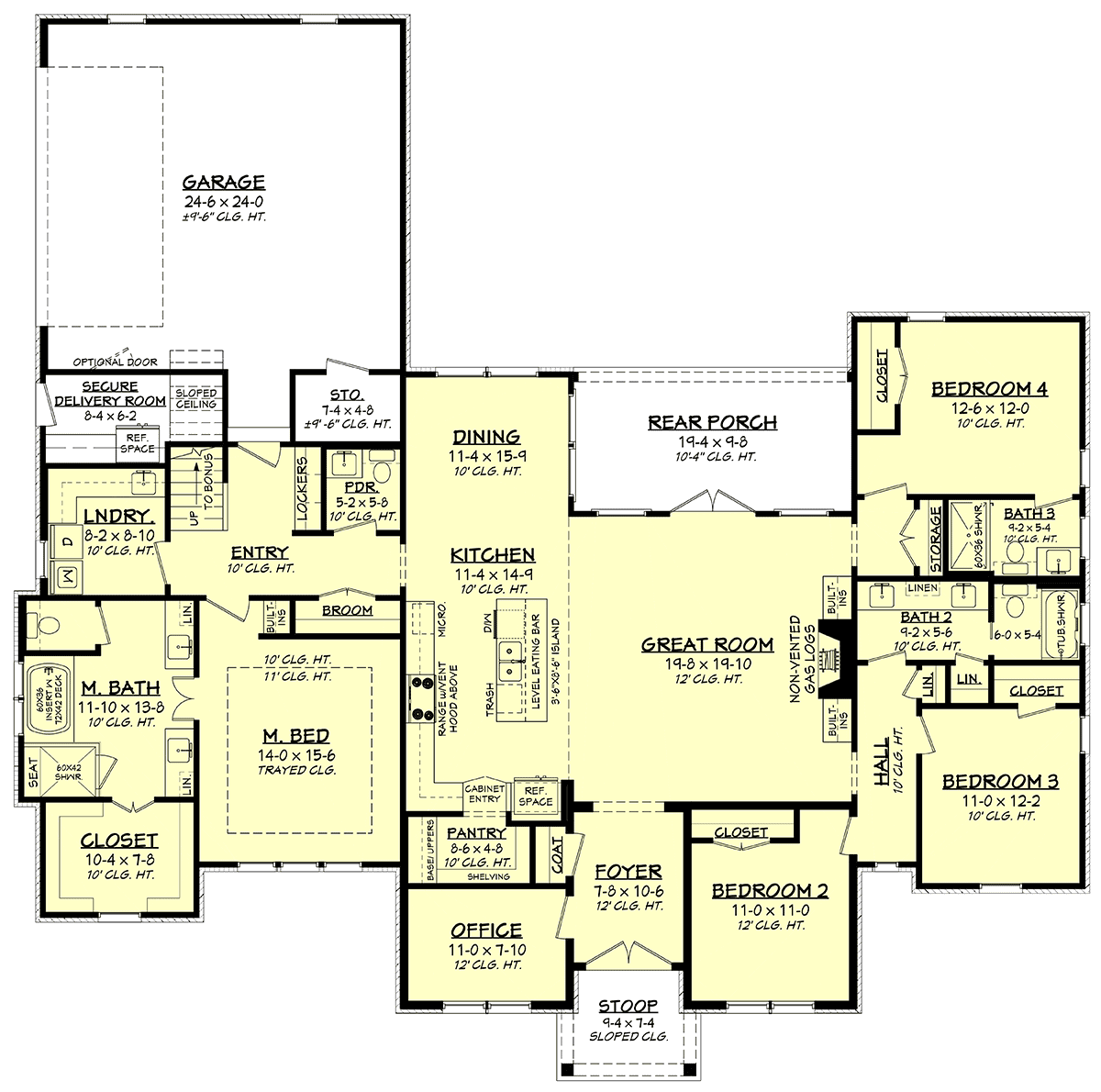 House Plan 80837 Level One