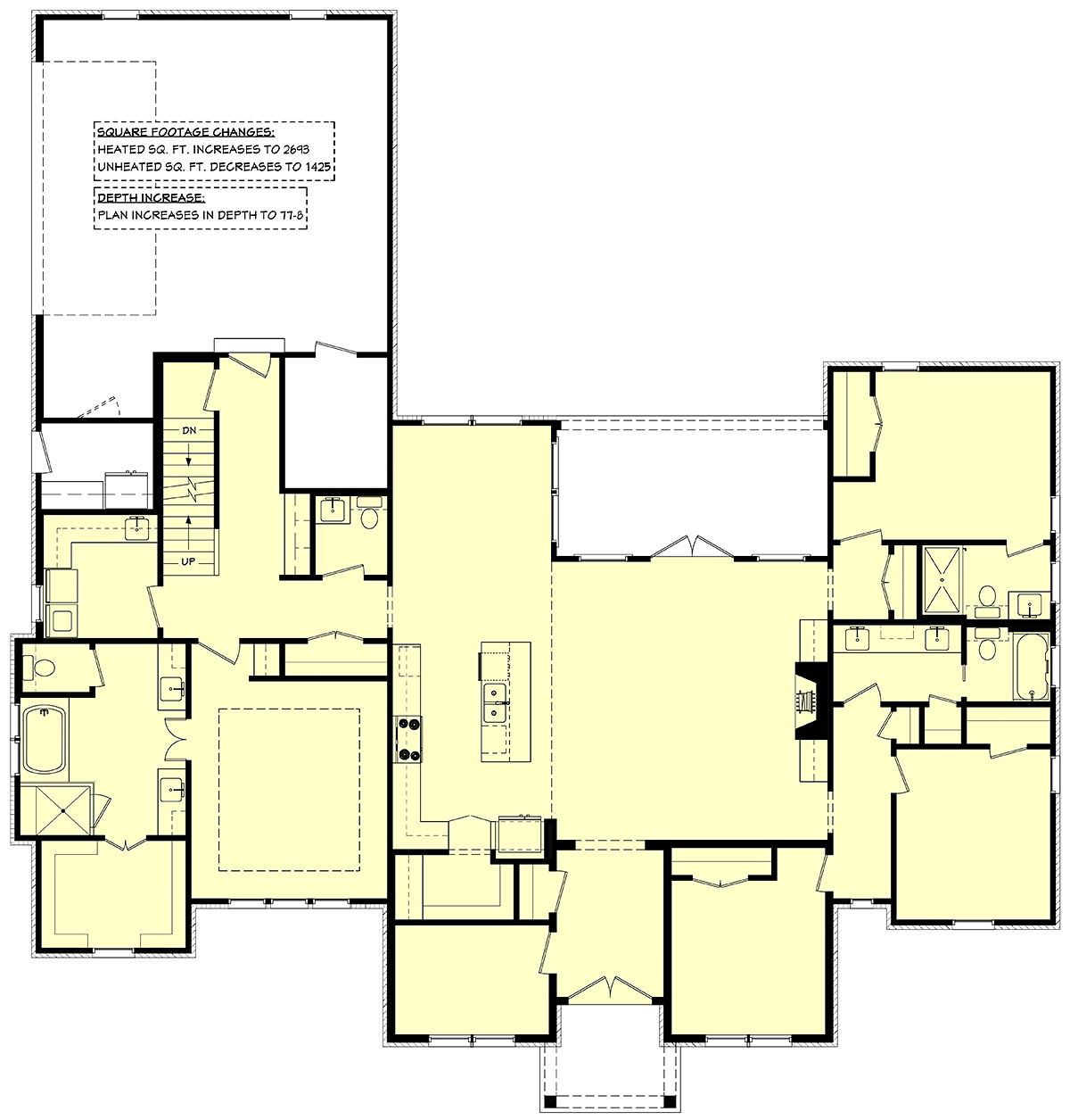 House Plan 80837 Alternate Level One