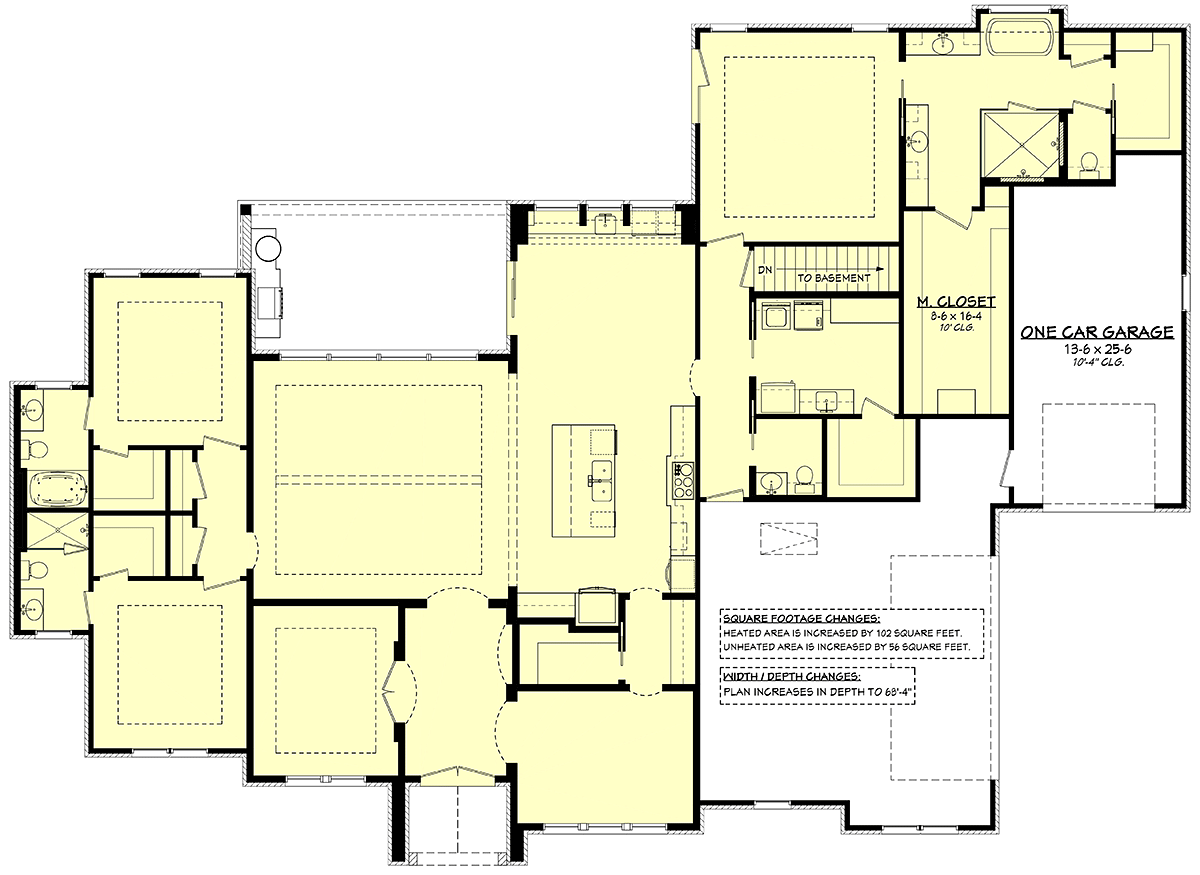 House Plan 80838 Alternate Level One