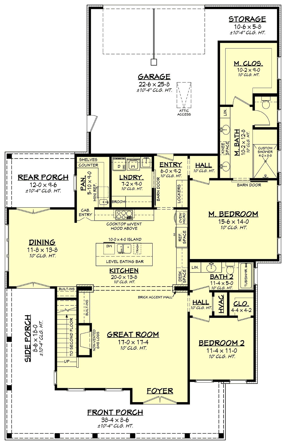 House Plan 80852 Level One