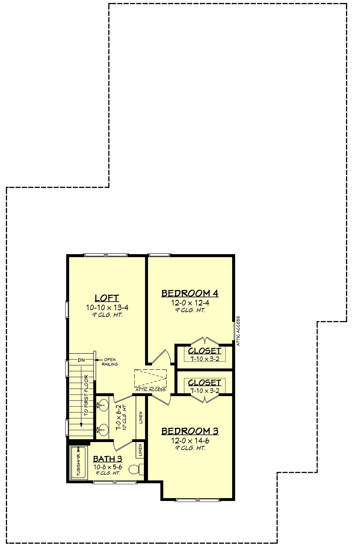 House Plan 80852 Level Two