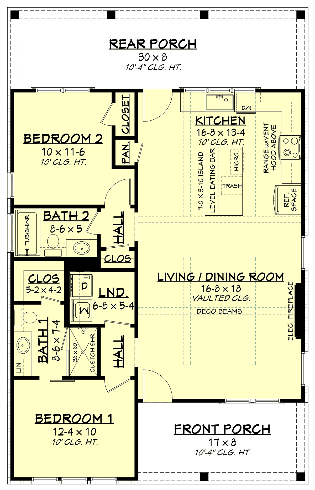 House Plan 80854 Level One