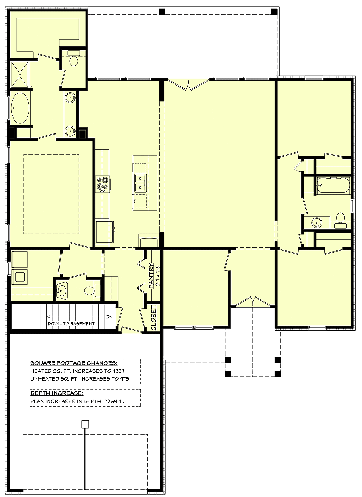 House Plan 80856 Alternate Level One