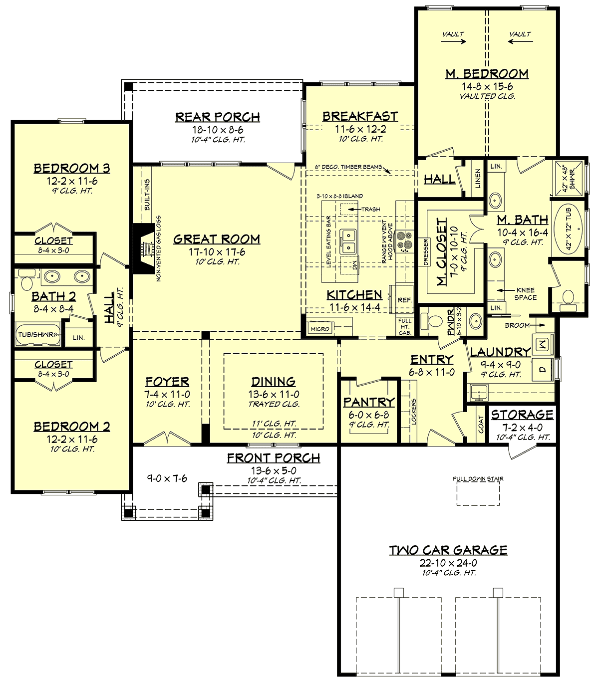 House Plan 80859 Level One