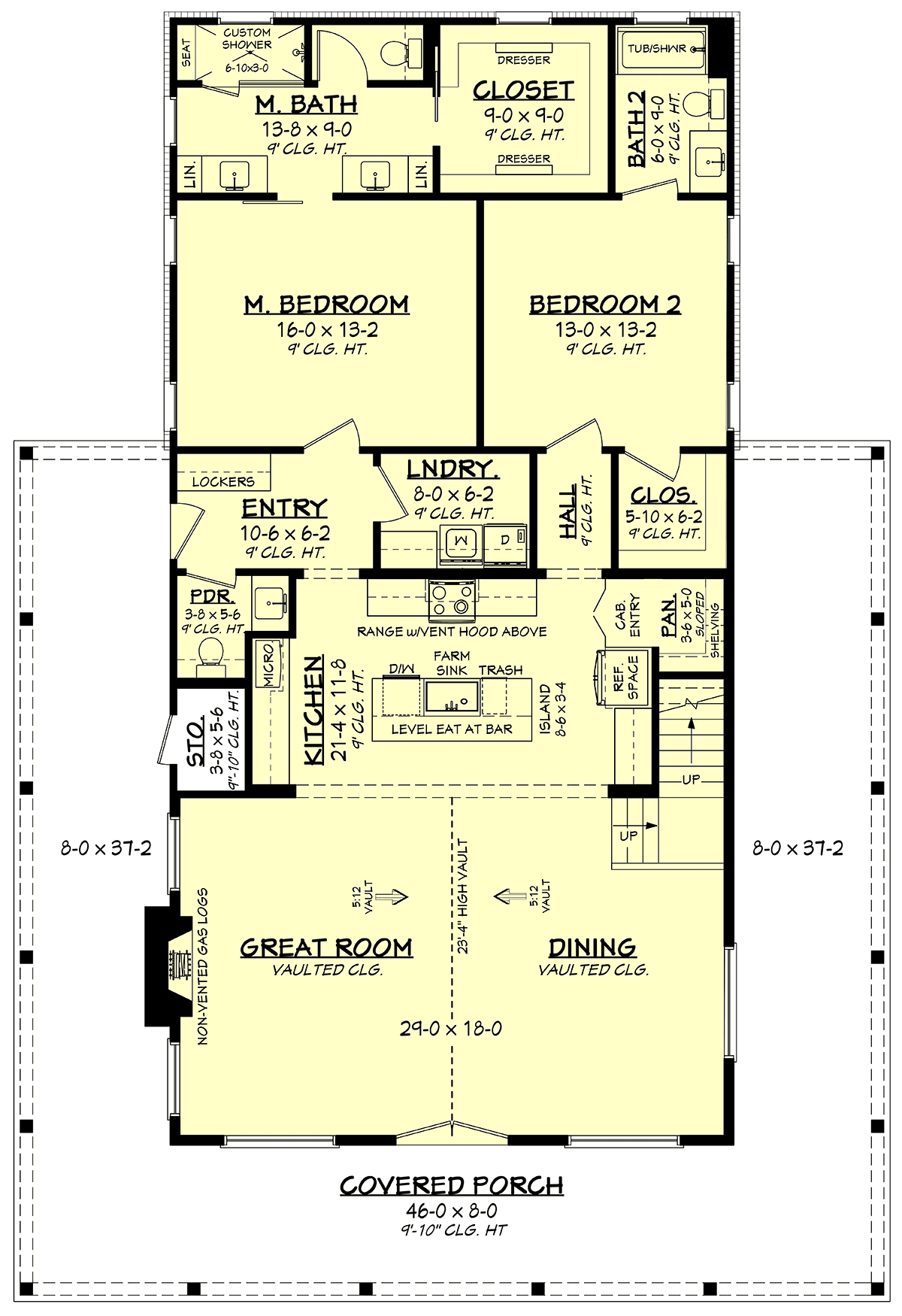House Plan 80860 Level One