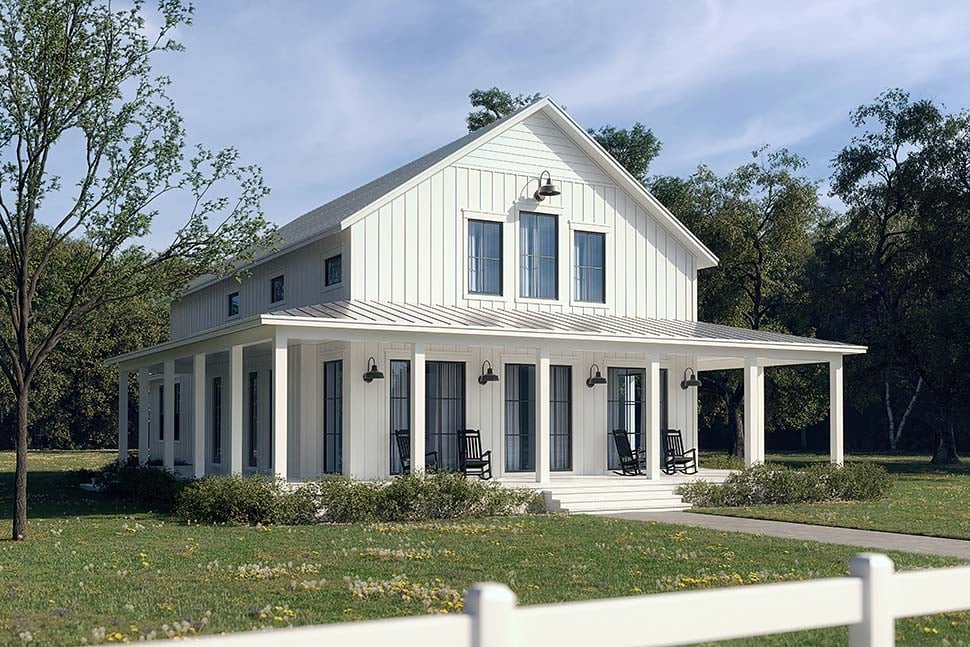 Barndominium, Country, Farmhouse, Southern Plan with 2703 Sq. Ft., 4 Bedrooms, 4 Bathrooms Picture 5