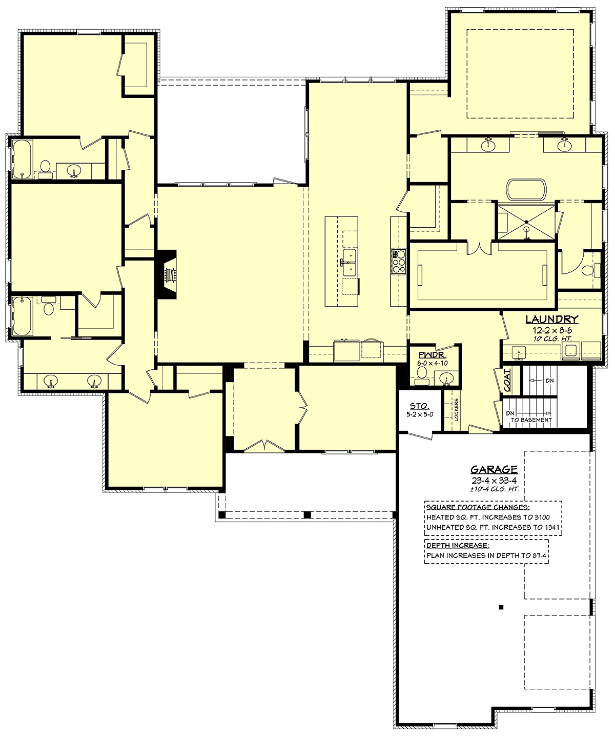 House Plan 80863 Alternate Level One