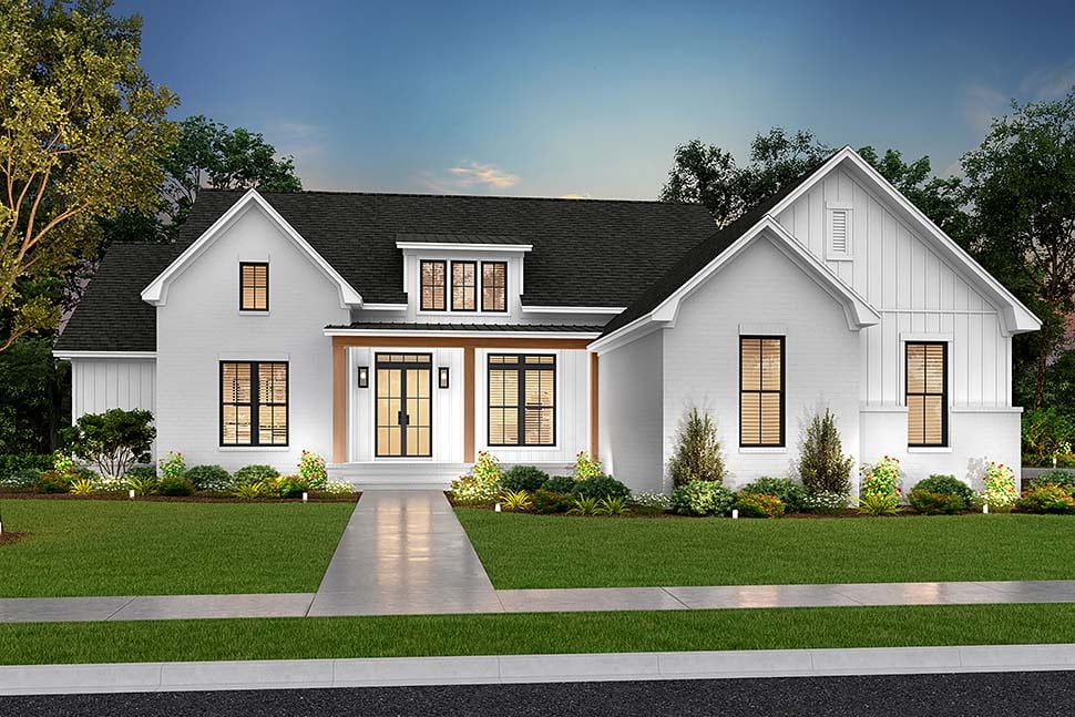 Craftsman, Farmhouse, Traditional Plan with 3055 Sq. Ft., 4 Bedrooms, 4 Bathrooms, 3 Car Garage Picture 43