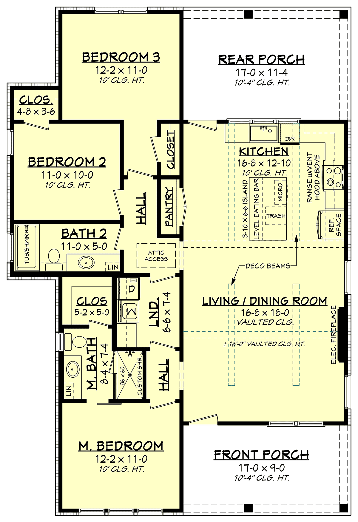 House Plan 80866 Level One